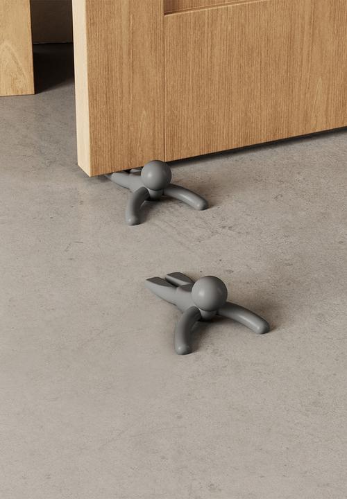 Umbra - Buddy Doorstop Set Of 2 - Charcoal