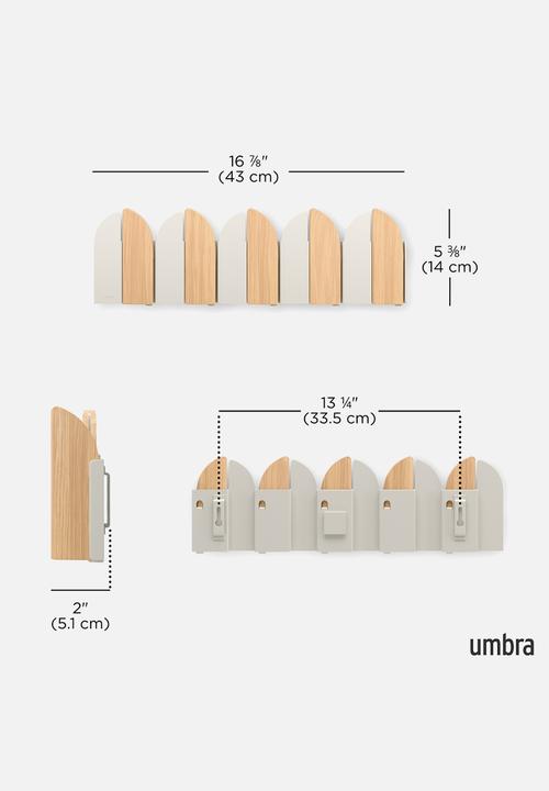 Umbra - Saloon Hook - Natural & Sand