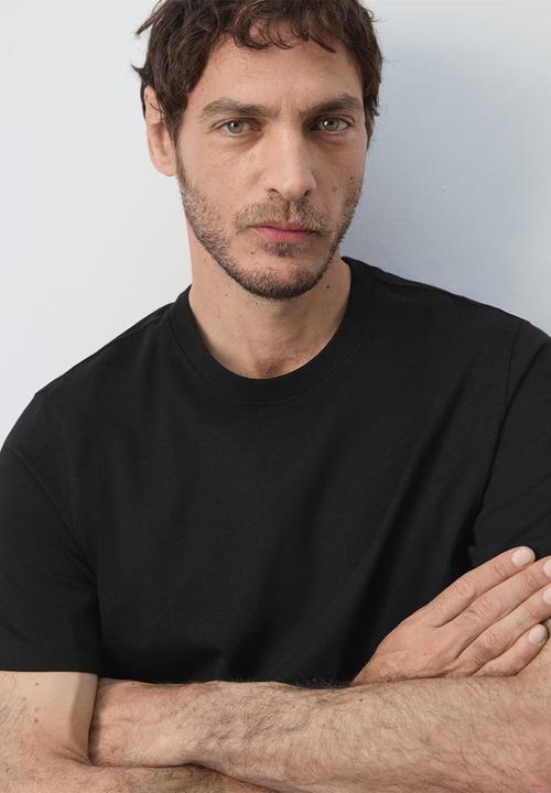 MANGO - T-shirt Cherlo - Black