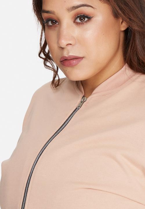 Missguided - Plus size loop back bomber jacket