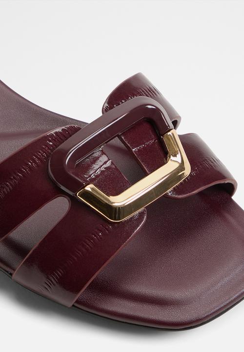 ALDO - Alamaendar open toe slingback - burgundy