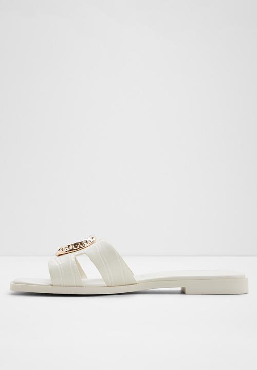 ALDO - Khali slide - white/bone