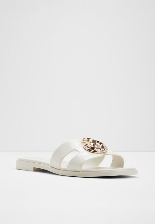 ALDO - Khali slide - white/bone