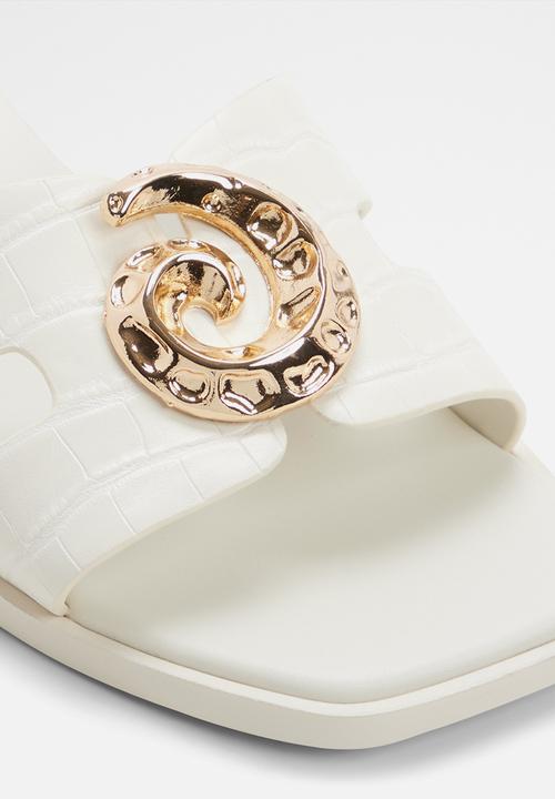 ALDO - Khali slide - white/bone