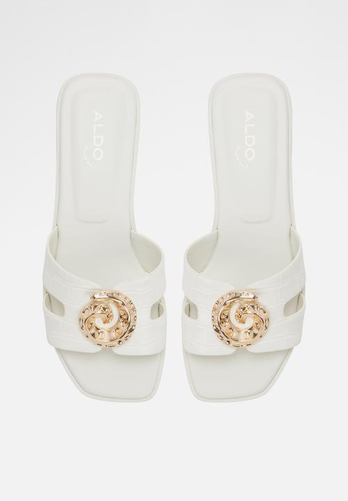 ALDO - Khali slide - white/bone