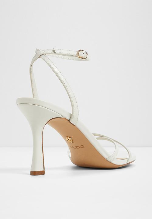 ALDO - Marbela open toe ankle strap - white/bone