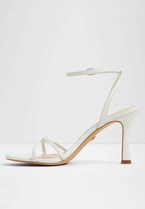 ALDO - Marbela open toe ankle strap - white/bone