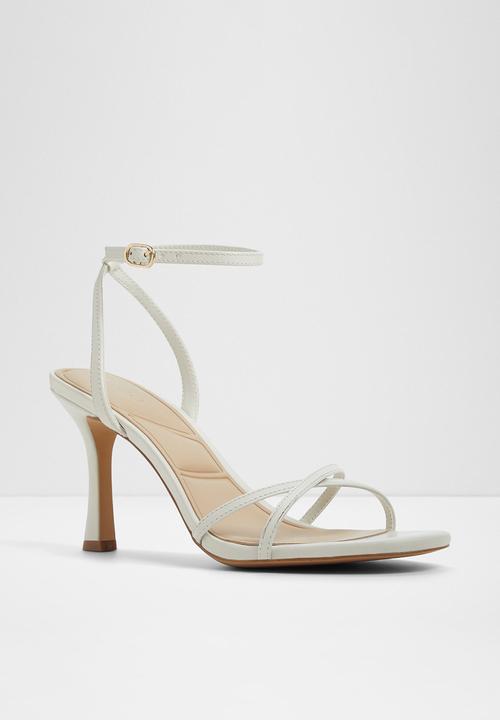 ALDO - Marbela open toe ankle strap - white/bone
