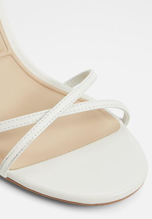 ALDO - Marbela open toe ankle strap - white/bone