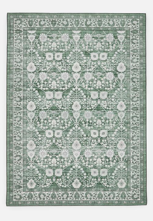 Noa Floral Rug Olive