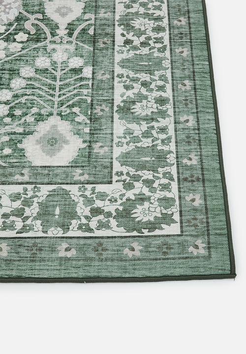 Sixth Floor - Noa Floral Rug Olive