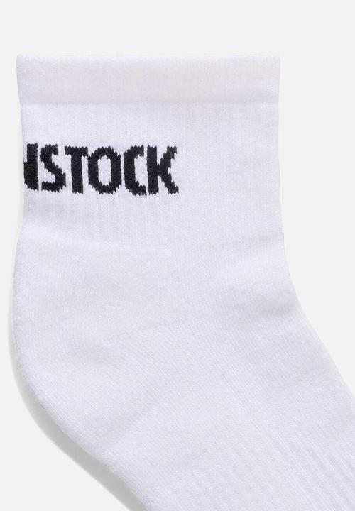 Birkenstock - Cotton Crew Ankle White - White
