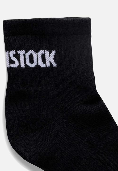 Birkenstock - Cotton Crew Ankle Black - Black