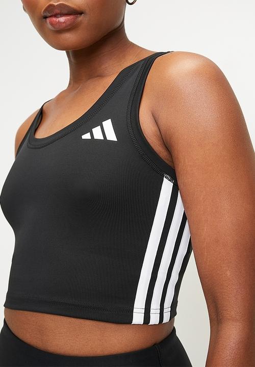 adidas Performance - We 3S Crop Tank - Black