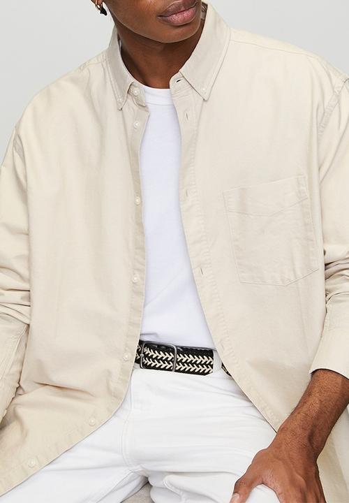 H&M - Regular fit oxford shirt - beige