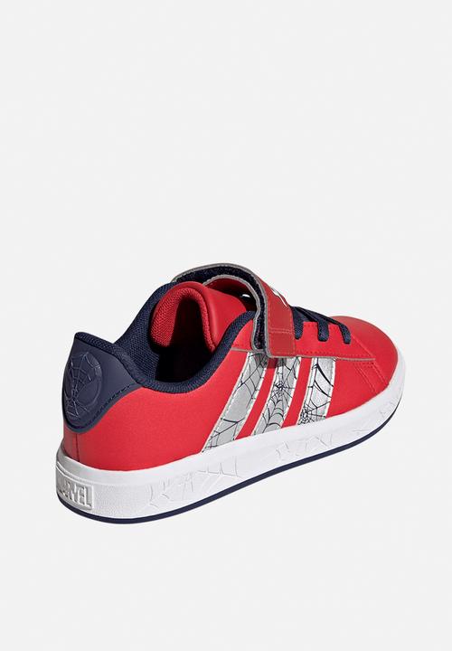 adidas Performance - Grand Court Spider-Man El K - Pure Ruby/Silver Met./Dark Blue