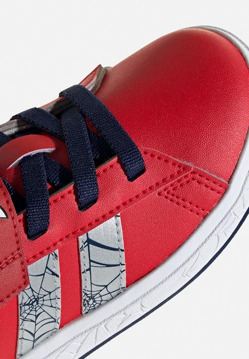 adidas Performance - Grand Court Spider-Man El K - Pure Ruby/Silver Met./Dark Blue