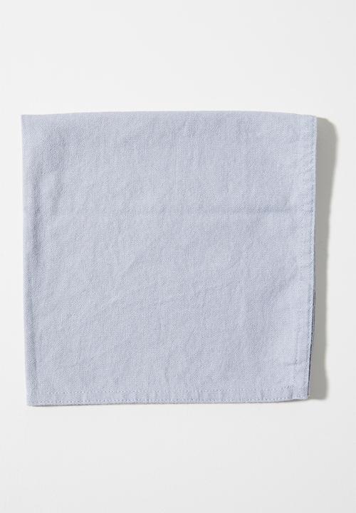 4-pack linen-blend napkins - blue