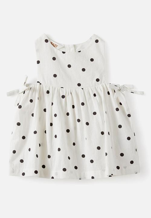 Cotton On - Ellie Woven Dress - Vanilla/Polka Dot