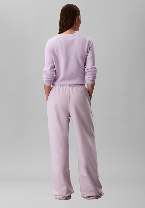 Calvin Klein - Embossed monologo terry sweatpant - island lilac