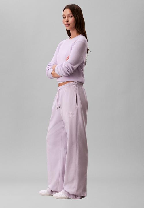 Calvin Klein - Embossed monologo terry sweatpant - island lilac