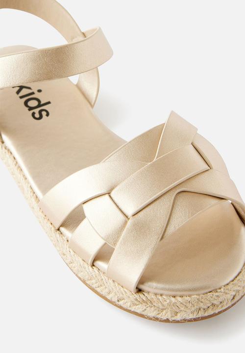 Cotton On - Isla Strappy Sandal - Gold