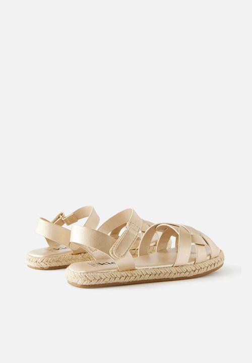 Cotton On - Isla Strappy Sandal - Gold