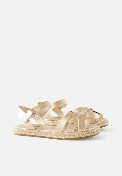 Cotton On - Isla Strappy Sandal - Gold