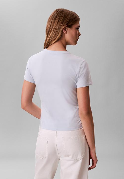 Calvin Klein - Gradient monologo slim tee - plein air