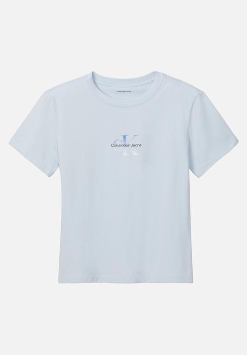 Calvin Klein - Gradient monologo slim tee - plein air