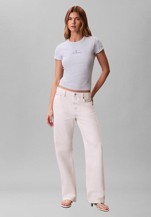 Calvin Klein - Gradient monologo slim tee - plein air