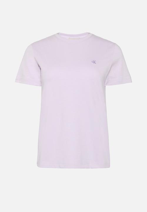 Calvin Klein - Short sleeve monogram crew tee - island lilac