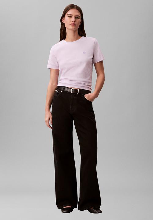 Calvin Klein - Short sleeve monogram crew tee - island lilac