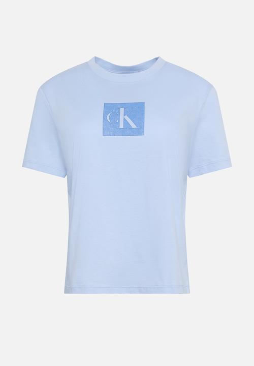Calvin Klein - Short sleeve classic fit monogram tee - breezy blue