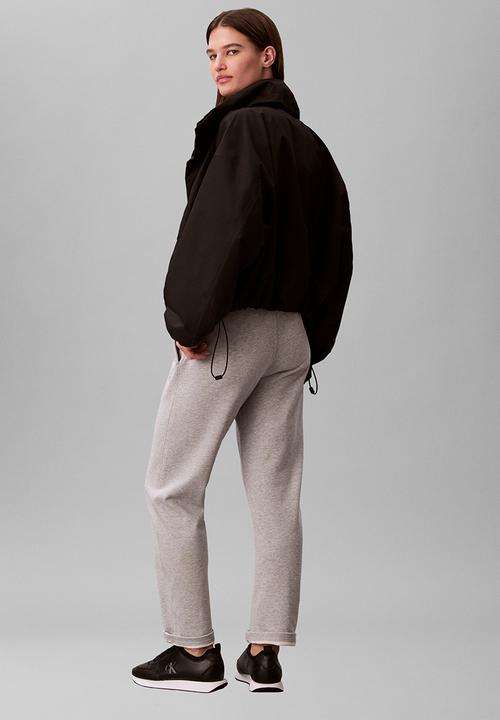 Calvin Klein - Monogram french terry barrel pant - heroic grey heather