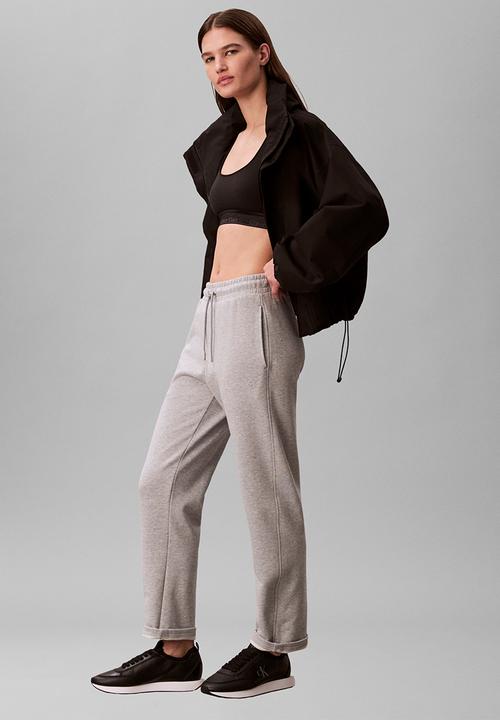 Calvin Klein - Monogram french terry barrel pant - heroic grey heather