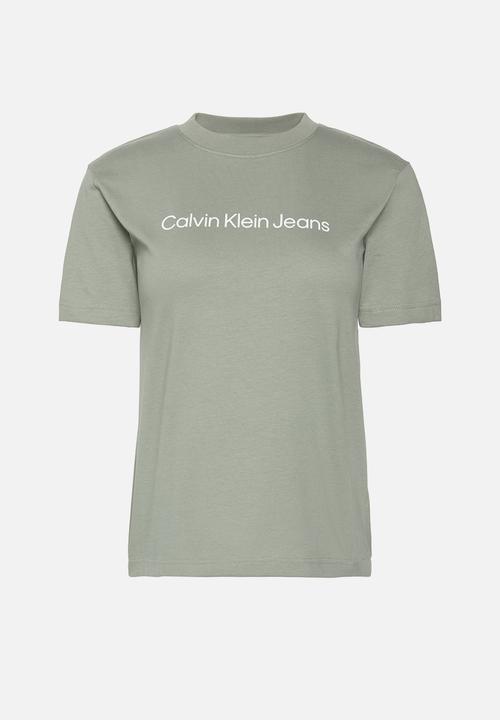 Calvin Klein - A- inst. logo classic tee short sleeve - shadow