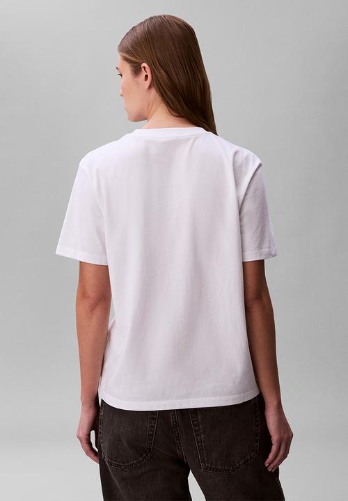 Calvin Klein - Short sleeve 20s classic logo tee - bright white