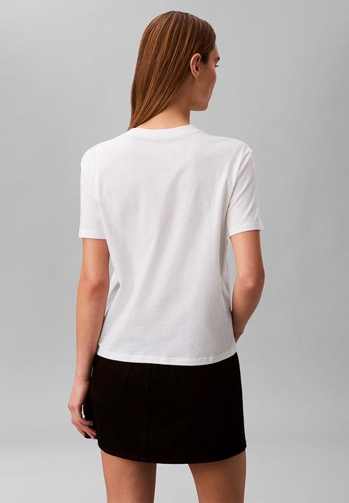 Calvin Klein - Short sleeve classic fit monogram tee - bright white