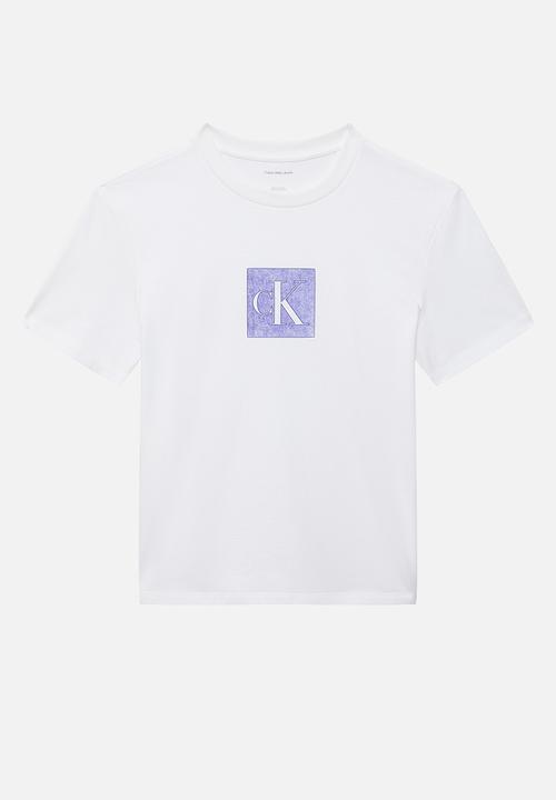 Calvin Klein - Short sleeve classic fit monogram tee - bright white