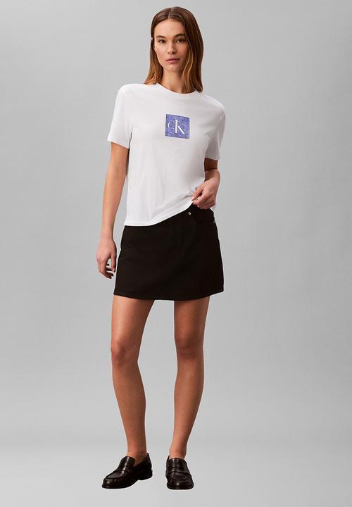 Calvin Klein - Short sleeve classic fit monogram tee - bright white