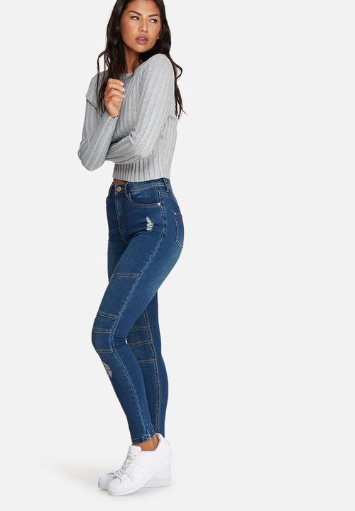 Missguided - Extreme rib basic crop jumper