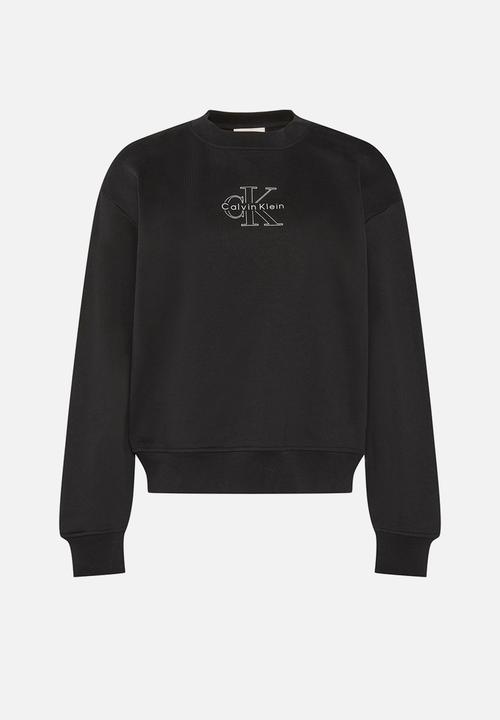 Calvin Klein - Long sleeve ck foil crew sweatshirt - black