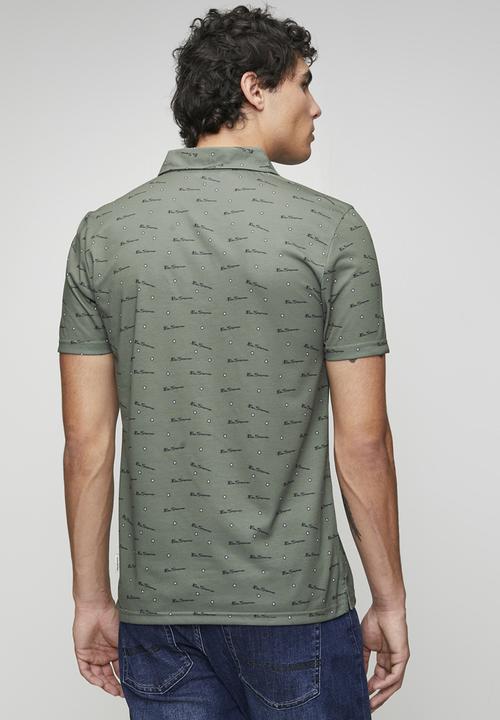 Ben Sherman - Ben Tar Aop Polo - Olive