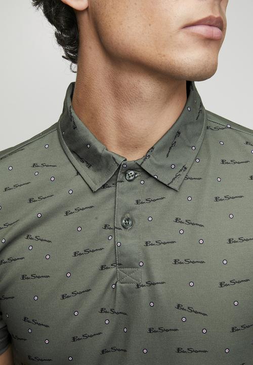 Ben Sherman - Ben Tar Aop Polo - Olive