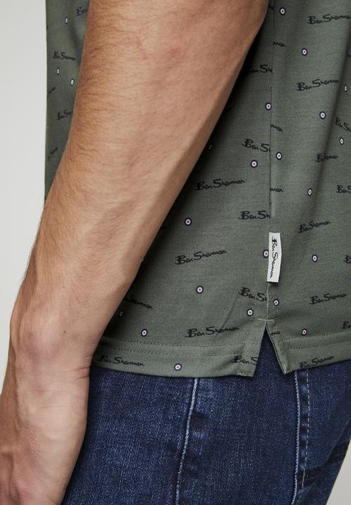 Ben Sherman - Ben Tar Aop Polo - Olive