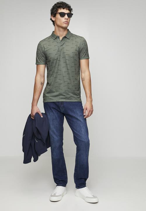 Ben Sherman - Ben Tar Aop Polo - Olive