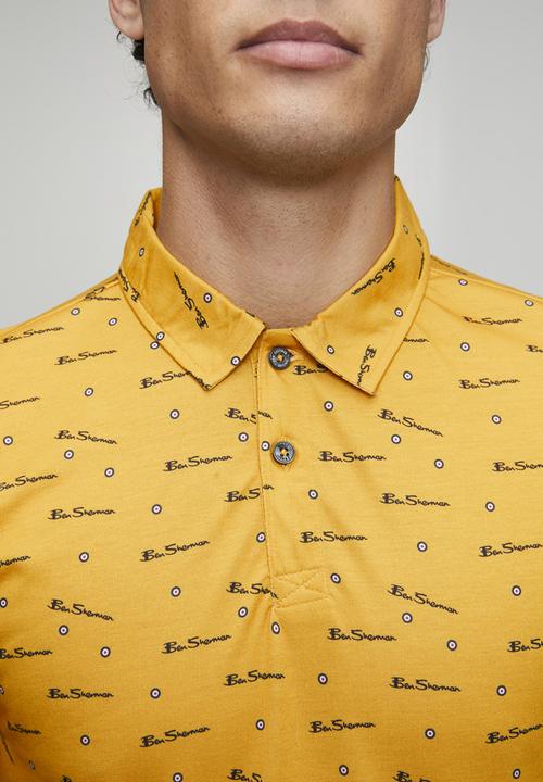Ben Sherman - Ben Tar Aop Polo - Yellow