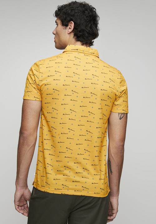 Ben Sherman - Ben Tar Aop Polo - Yellow
