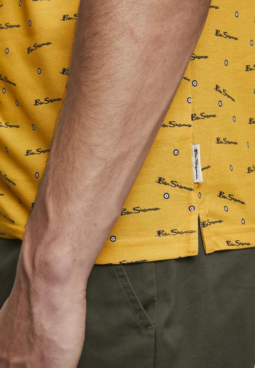 Ben Sherman - Ben Tar Aop Polo - Yellow